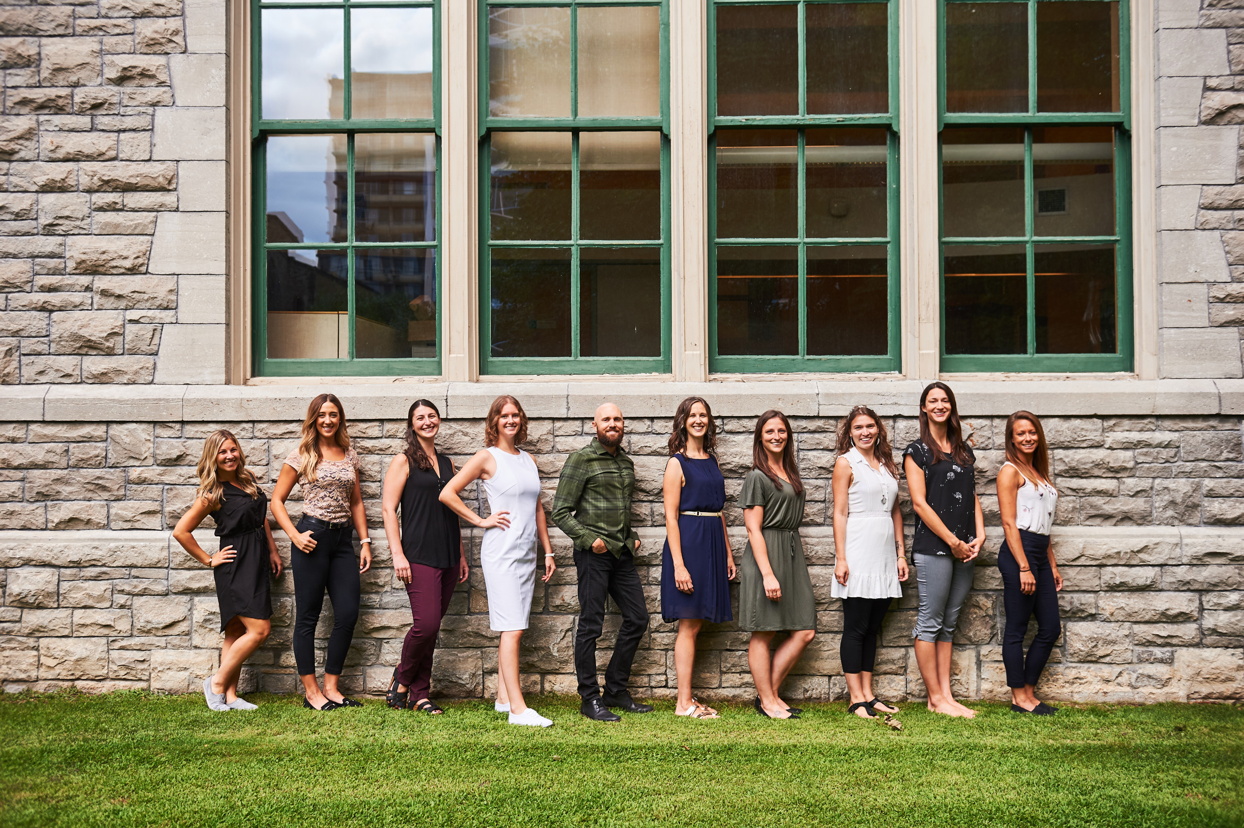 Professional photograph of Oaktree Chiropractic team